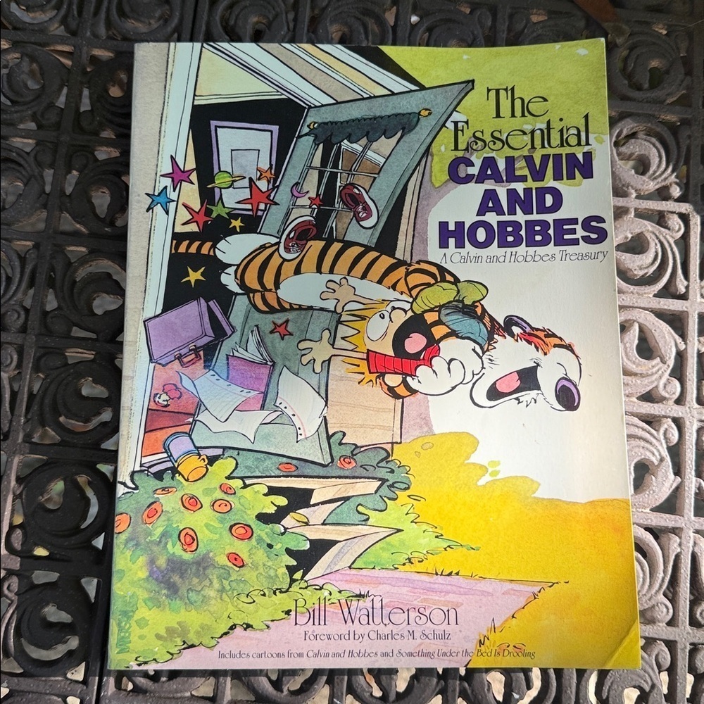 Vintage The Essential Calvin and Hobbes Book by Bill Watterson. Like New!